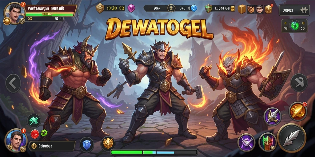 Tampilan dinamis dari pertarungan seru di DEWATOGEL.