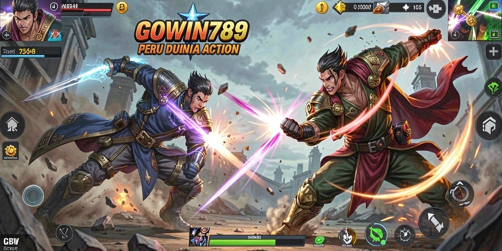 Tampilan aksi seru dalam gameplay GOWIN789 yang mendebarkan.