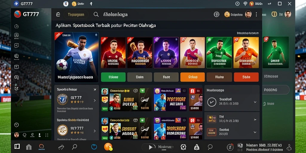 Tampilan gameplay taruhan olahraga dalam GT777 yang menarik.