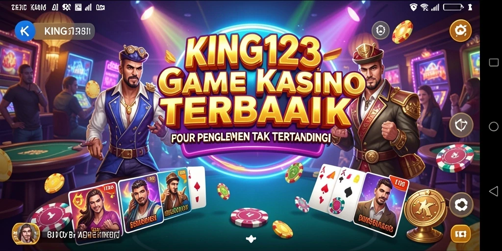 Tampilan utama gameplay KING123 dengan berbagai pilihan permainan Kasino.