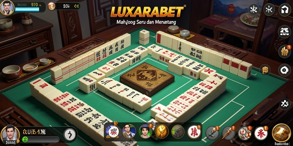 Screenshot gameplay LUXARABET yang menampilkan serunya bermain Mahjong.