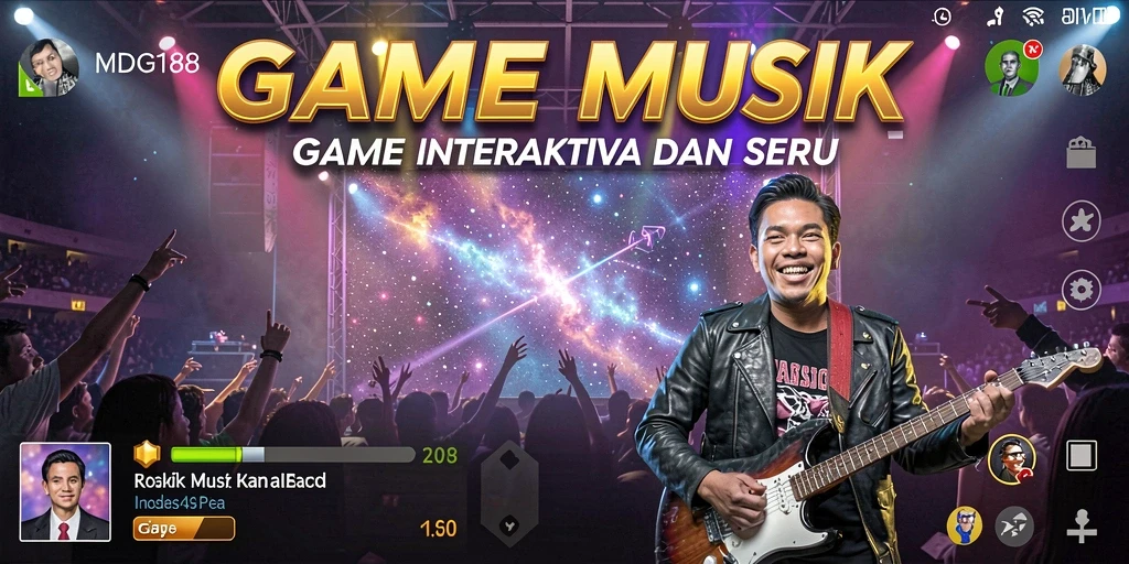 Tampilan screenshot MDG188 menampilkan gameplay seru dengan interaksi musik.