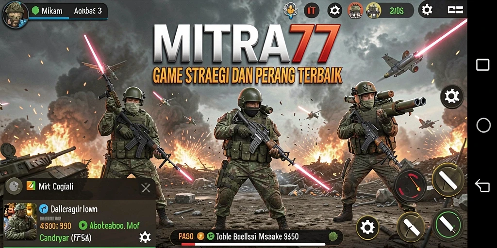Tampilan gameplay menghadirkan pengalaman SLG yang mendebarkan.