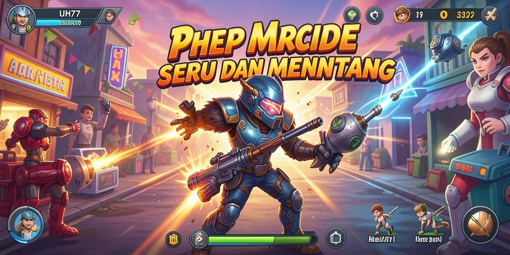 Tangkapan layar UH77 menampilkan gameplay Arcade yang seru dan menegangkan.